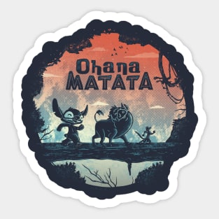Ohana Matata Sticker
